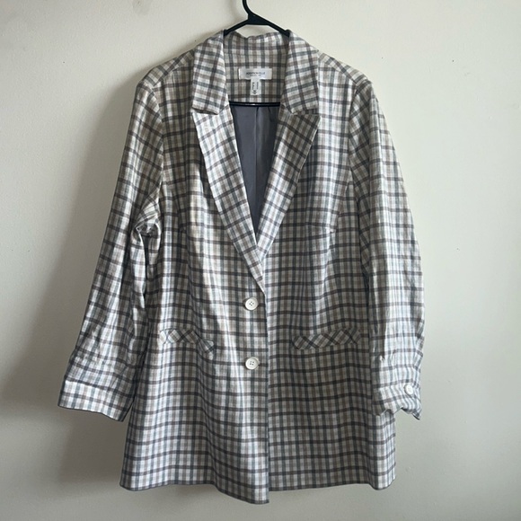 Multi- Colored Plaid Blazer - Picture 1 of 3